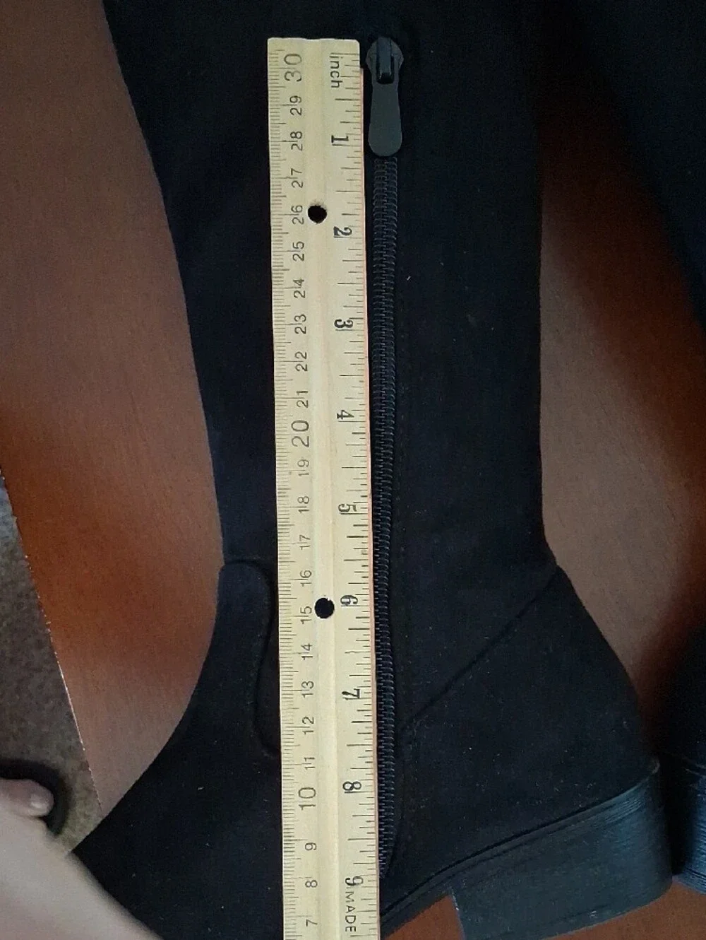 GUC Size 7 Black Over-the-Knee Boots